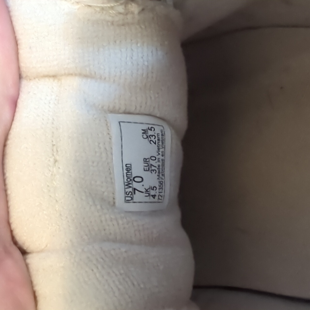 Vans Cream Sneakers Canvas Low-Top - Picture 7 of 10